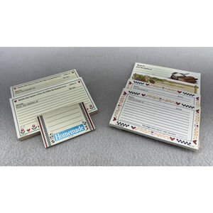 VTG Blank Recipe Card Lot w Homemade Labels Farmhouse Kitchen Journaling